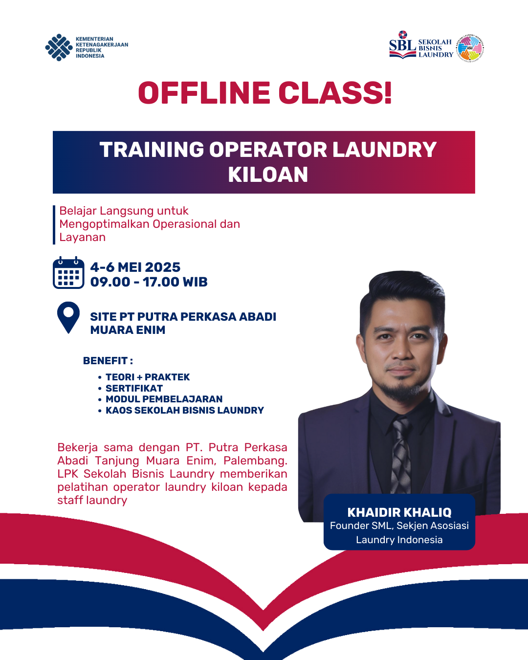 TRAINING OPERATOR LAUNDRY KILOAN Sekolah Bisnis Laundry